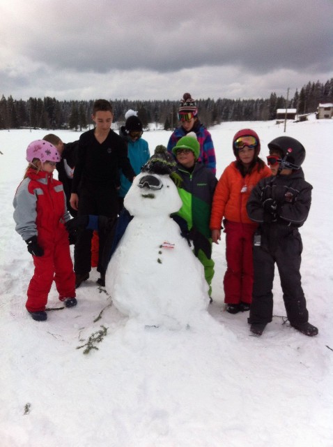 sculture sur neige